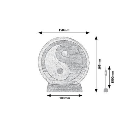 Rabalux - Lampe de sel 1xE14/15W/230V