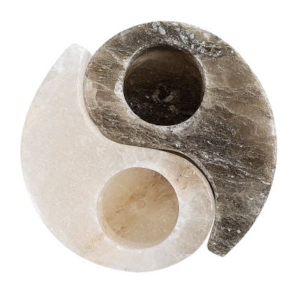 Rabalux - Lampe de sel - bougeoir gris/blanc