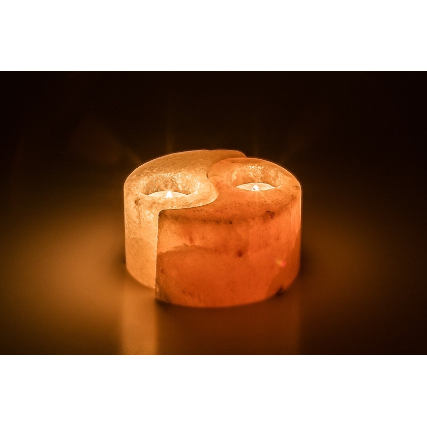 Rabalux - Lampe de sel - porte-bougie orange/blanc