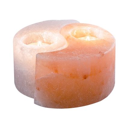 Rabalux - Lampe de sel - porte-bougie orange/blanc