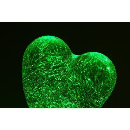 Rabalux - Lampe décorative LED RGB en forme de cœur, 0,8 W, 3xAA