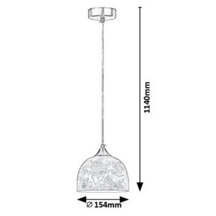Rabalux - Suspension fil 1xE27/40W/230V