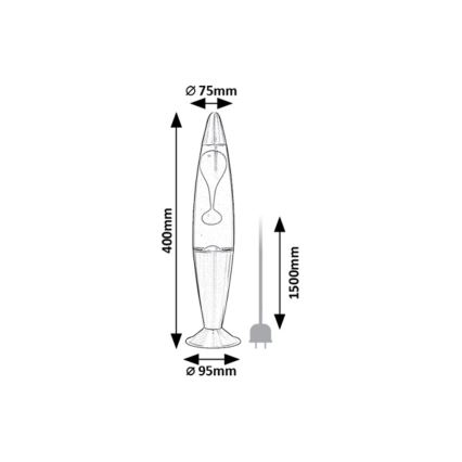 Rabalux - Lampe à lave LED/25W/230V
