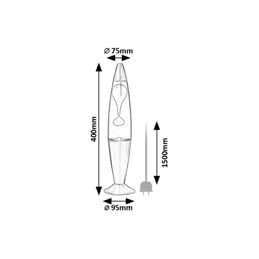 Rabalux - Lampe à lave LED/25W/230V