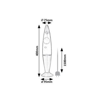 Rabalux - Lampe à lave LED/25W/230V