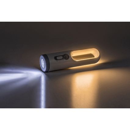 Rabalux - Lampe portable rechargeable avec détecteur LED/0,8W/3,7V 3000/7000K
