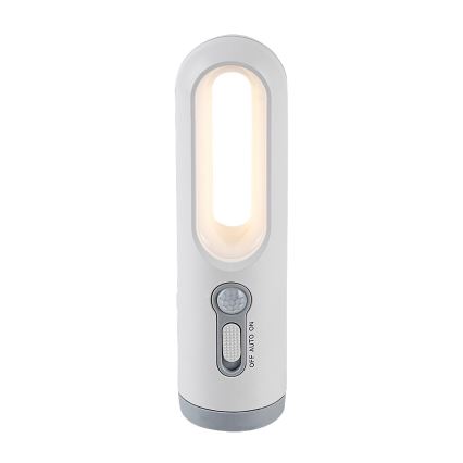 Rabalux - Lampe portable rechargeable avec détecteur LED/0,8W/3,7V 3000/7000K