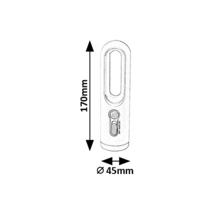 Rabalux - Lampe portable rechargeable avec détecteur LED/0,8W/3,7V 3000/7000K
