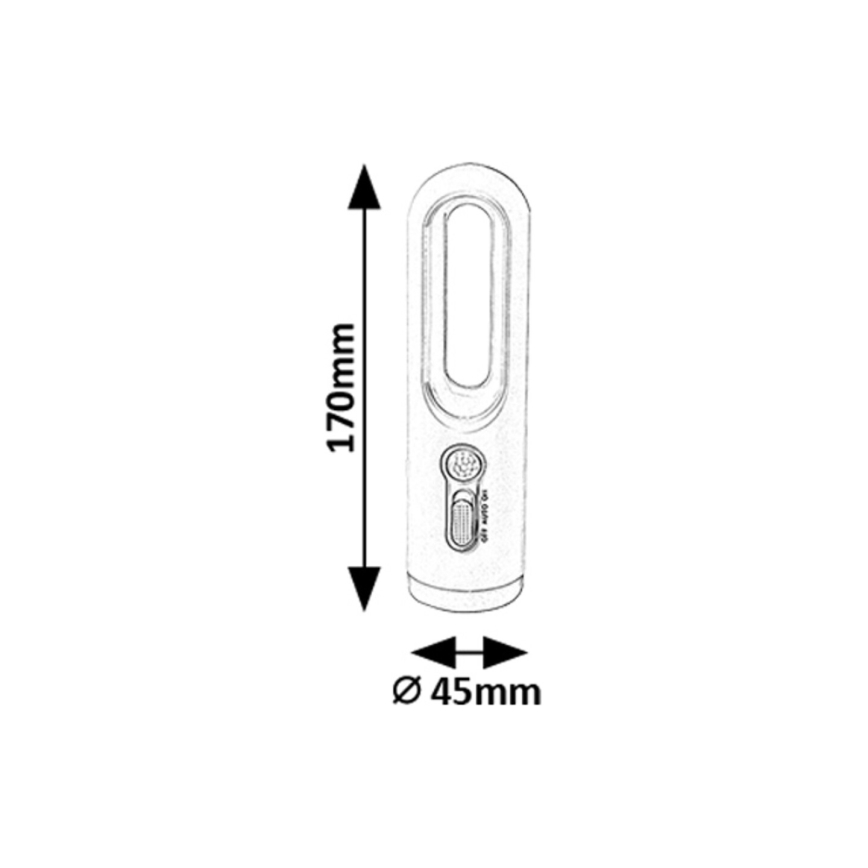 Rabalux - Lampe portable rechargeable avec détecteur LED/0,8W/3,7V 3000/7000K