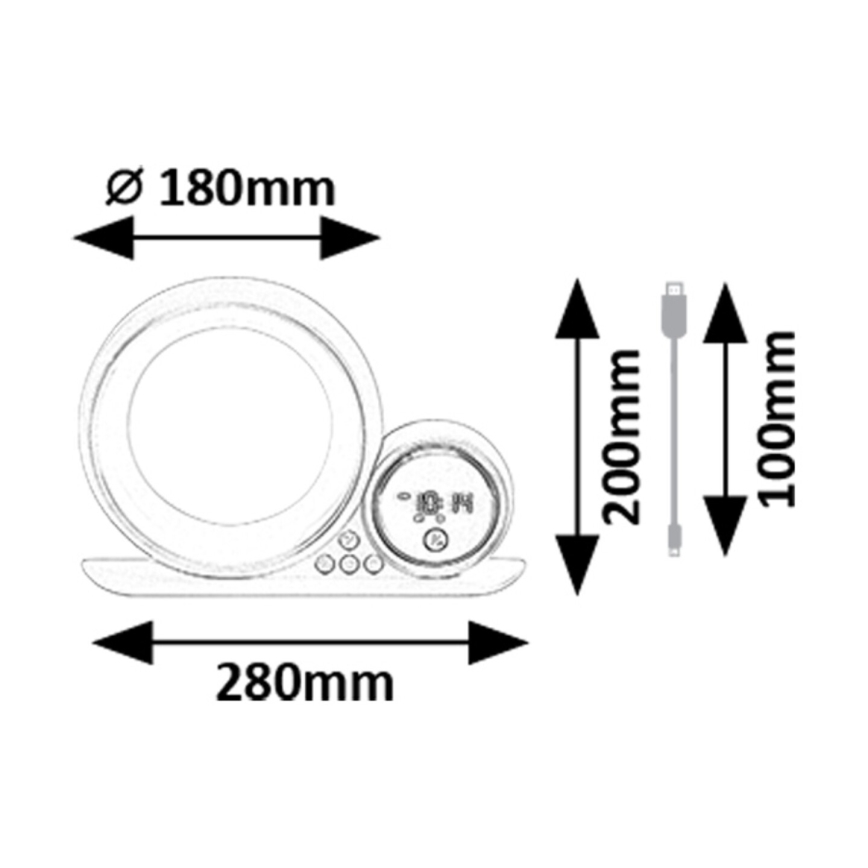 Rabalux - LED RGB Lampe de table avec haut-parleur LED/5W/230V