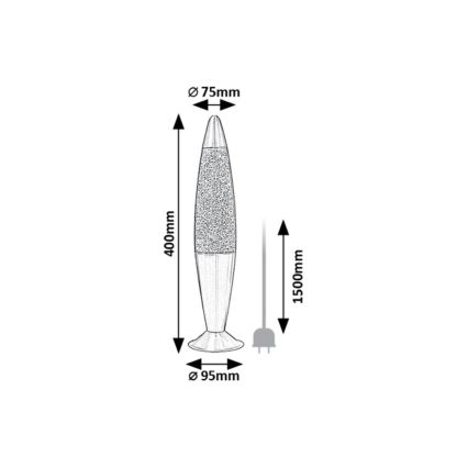 Rabalux - Lampe à lave LED/25W/230V