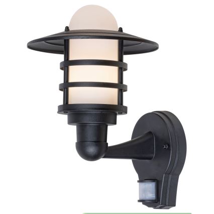 Rabalux 7679 - Applique murale extérieure avec détecteur DARRINGTON 1xE27/20W/230V IP44