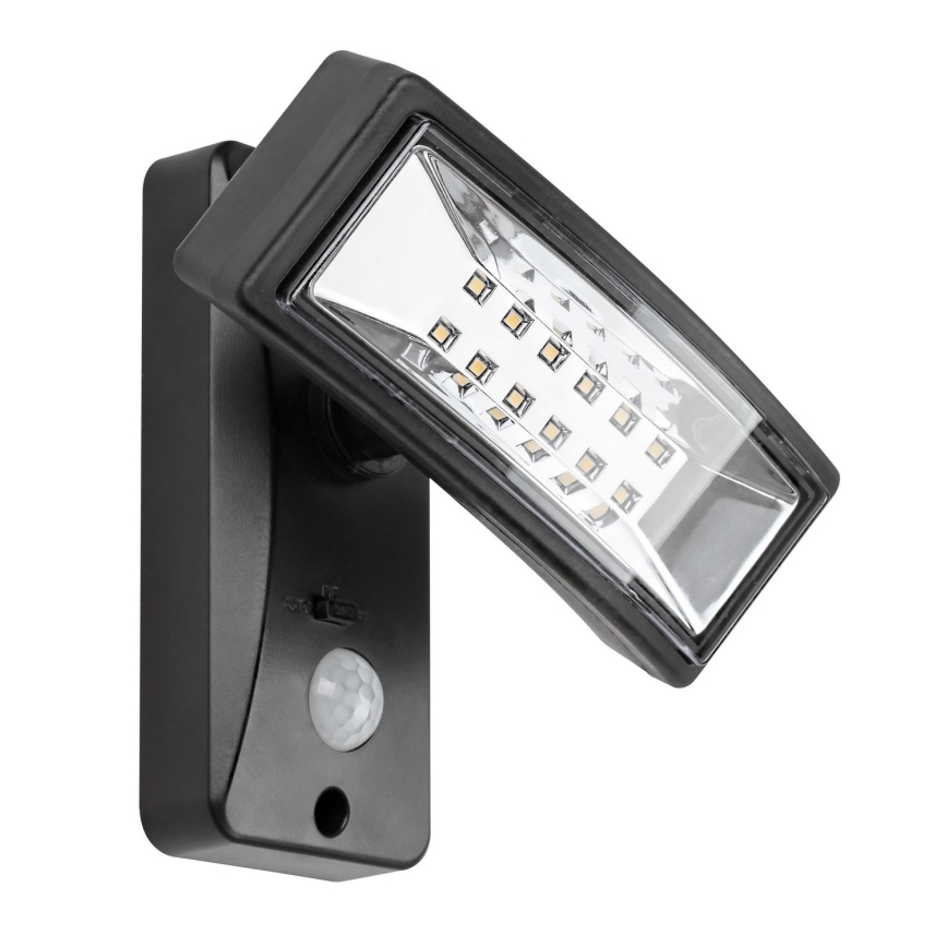 Rabalux - Éclairage solaire avec détecteur LED/2,4W/3,7V IP44 1200 mAh