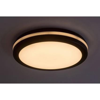 Rabalux - Plafonnier salle de bain LED/28W/230V 3000/4000/6500K IP54 noir