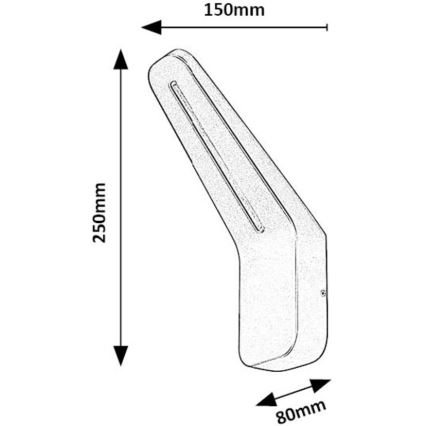 Rabalux - Applique murale extérieure LED/8W/230V IP54