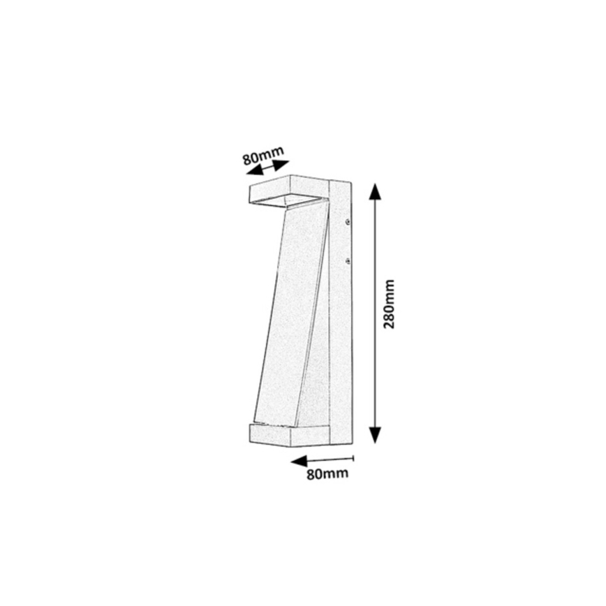 Rabalux - Applique murale d'extérieur LED/13W/230V IP65 antracite