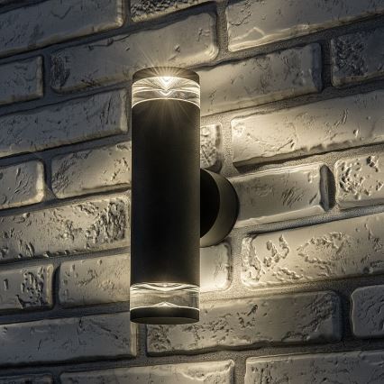 Rabalux - Applique murale extérieure 2x GU10/10W/230V IP54 anthracite
