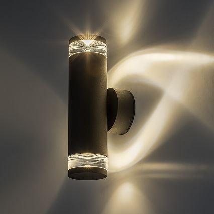 Rabalux - Applique murale extérieure 2x GU10/10W/230V IP54 anthracite