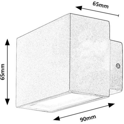 Rabalux - Applique murale extérieure LED/7W/230V IP54 blanc