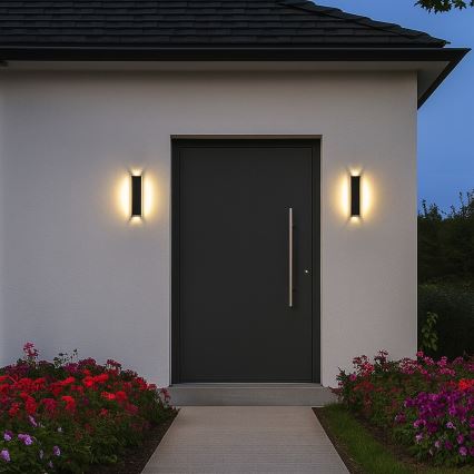 Rabalux - Applique murale extérieure LED 18 W/230 V IP54, noire