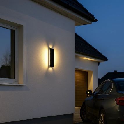 Rabalux - Applique murale extérieure LED 18 W/230 V IP54, noire