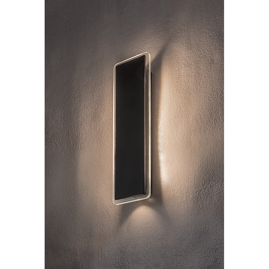 Rabalux - Applique murale extérieure LED 18 W/230 V IP54, noire