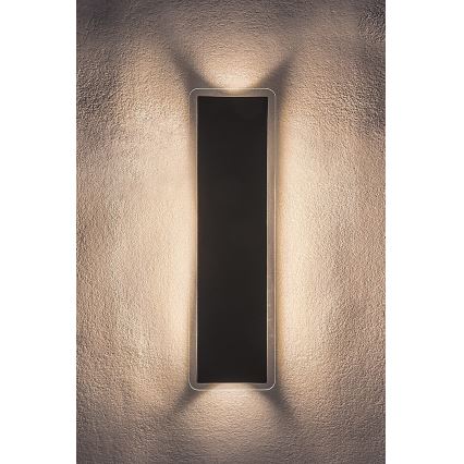Rabalux - Applique murale extérieure LED 18 W/230 V IP54, noire