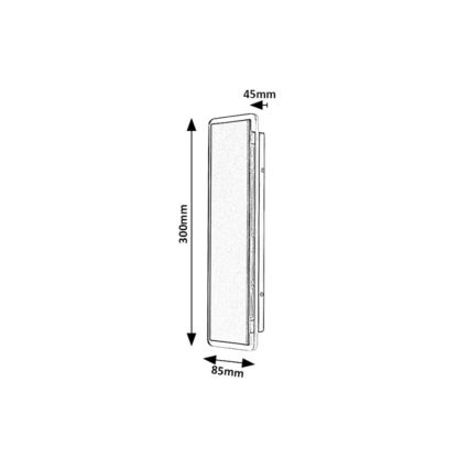 Rabalux - Applique murale extérieure LED 18 W/230 V IP54, noire