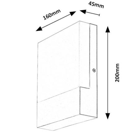 Rabalux - Applique murale extérieure LED/10W/230V IP44 blanc