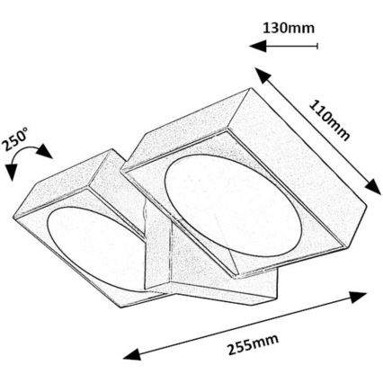 Rabalux - LED Applique murale extérieure flexible 2xLED/7W/230V IP54 anthracite