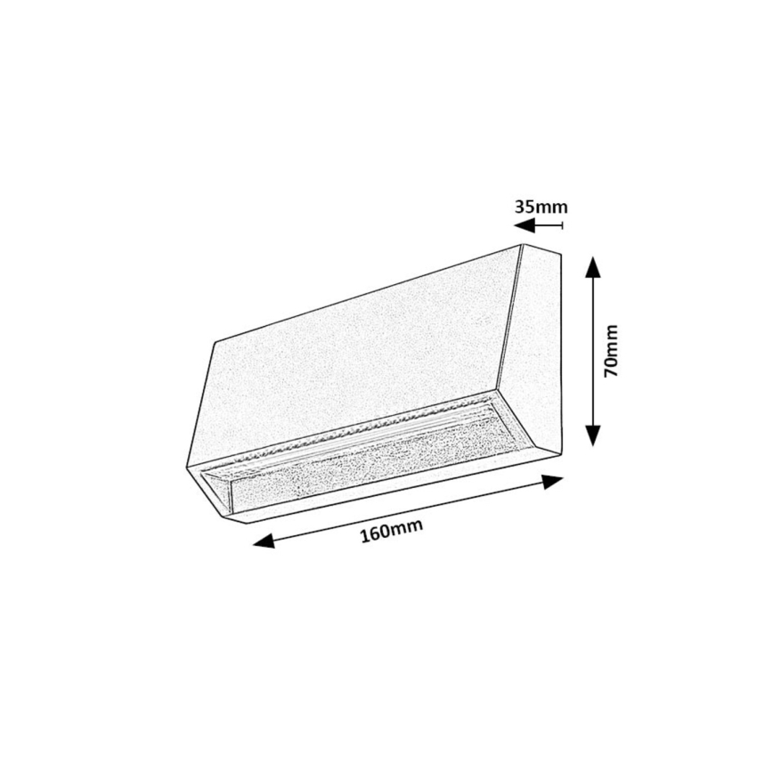 Rabalux - Applique murale extérieure LED/3W/230V IP54