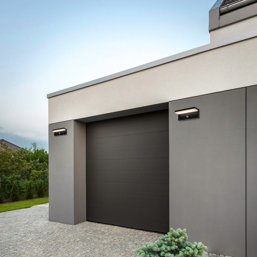 Rabalux - Applique murale extérieure avec détecteur LED/9W/230V 2700/4000/6500K IP54 noir