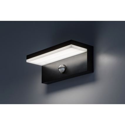 Rabalux - Applique murale extérieure avec détecteur LED/9W/230V 2700/4000/6500K IP54 noir