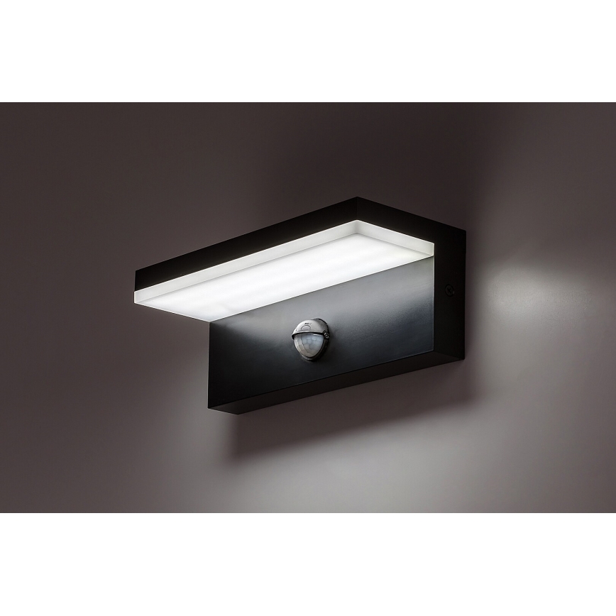 Rabalux - Applique murale extérieure avec détecteur LED/9W/230V 2700/4000/6500K IP54 noir