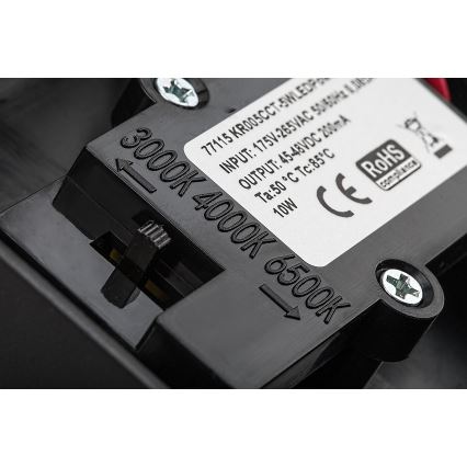 Rabalux - Applique murale extérieure avec détecteur LED/9W/230V 2700/4000/6500K IP54 noir