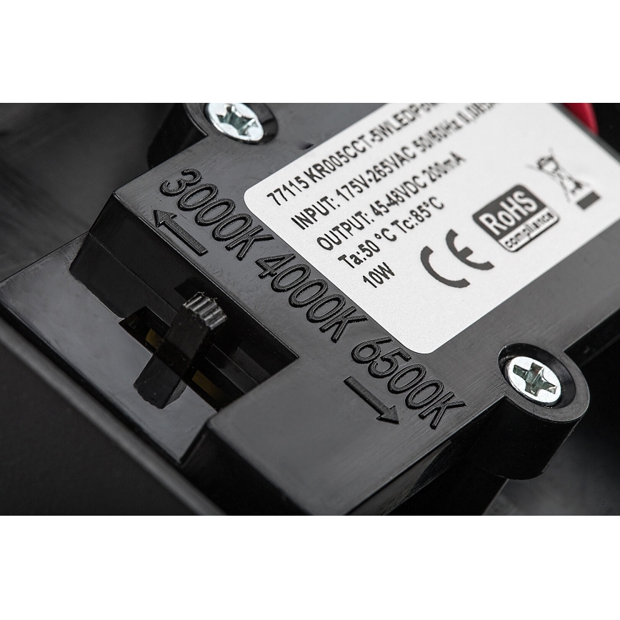 Rabalux - Applique murale extérieure avec détecteur LED/9W/230V 2700/4000/6500K IP54 noir