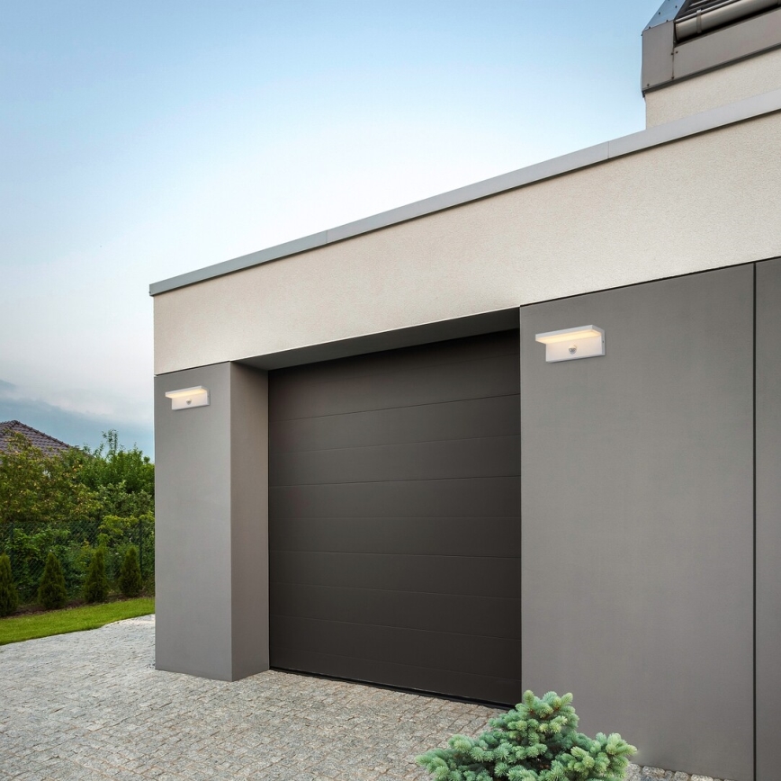 Rabalux - Applique murale extérieure avec détecteur LED/9W/230V 2700/4000/6500K IP54 blanc