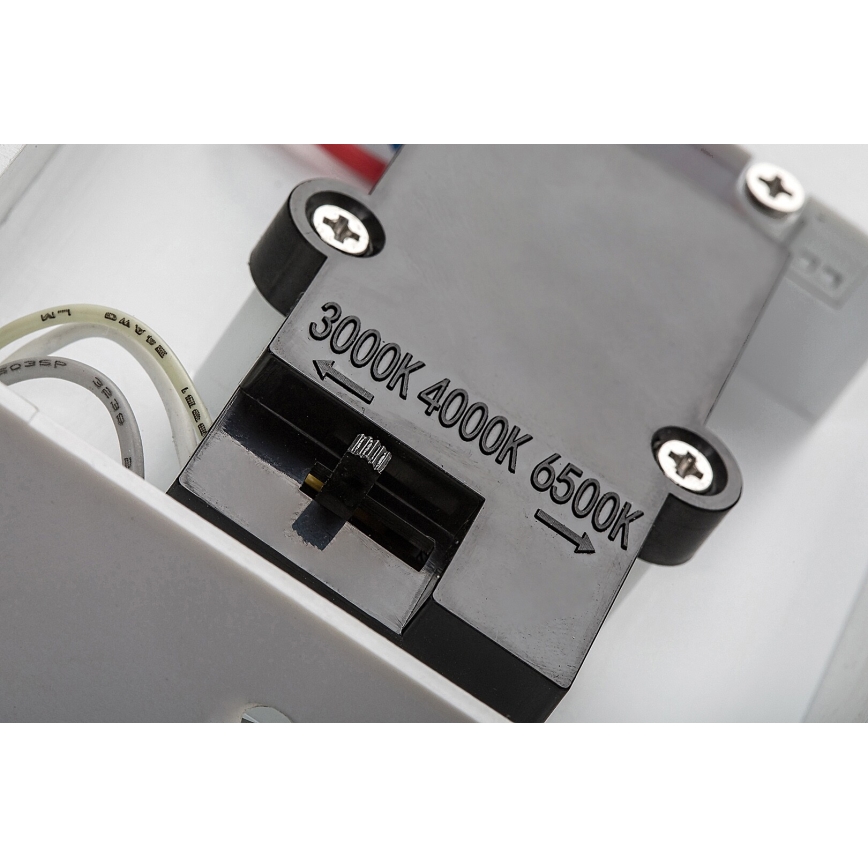 Rabalux - Applique murale extérieure avec détecteur LED/9W/230V 2700/4000/6500K IP54 blanc