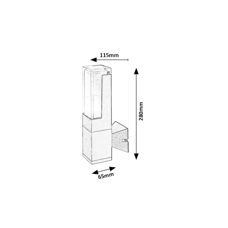 Rabalux - Applique murale extérieure LED/7W/230V 2700/4000/6000K IP54