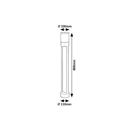 Rabalux - Lampe extérieure LED/12W/230V IP44 80 cm