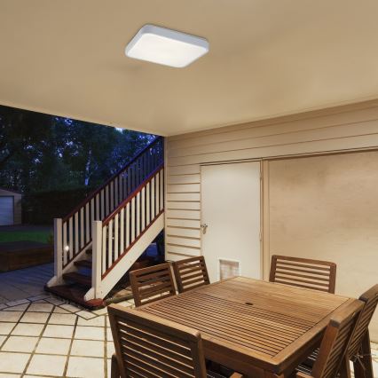 Rabalux - Plafonnier LED pour salle de bains avec détecteur de mouvement LED/18W/230V 4000K IP44 28,5x28,5 cm