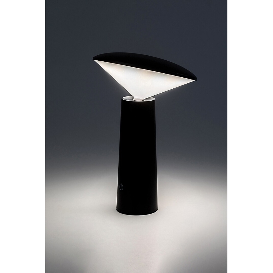 Rabalux - Lampe de table tactile rechargeable et à intensité variable POLPERRO LED/3W/3,7V 1200mAh noir