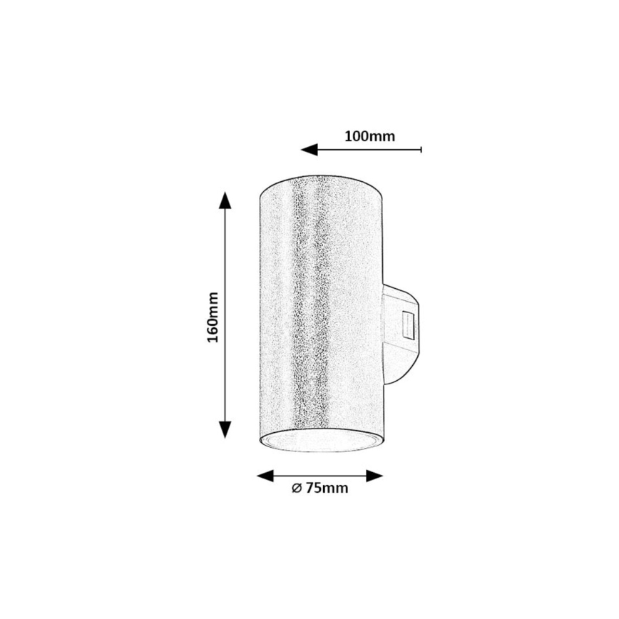 Rabalux - Applique murale extérieure LED/18W/230V 2700/4000/6500K IP65 blanc