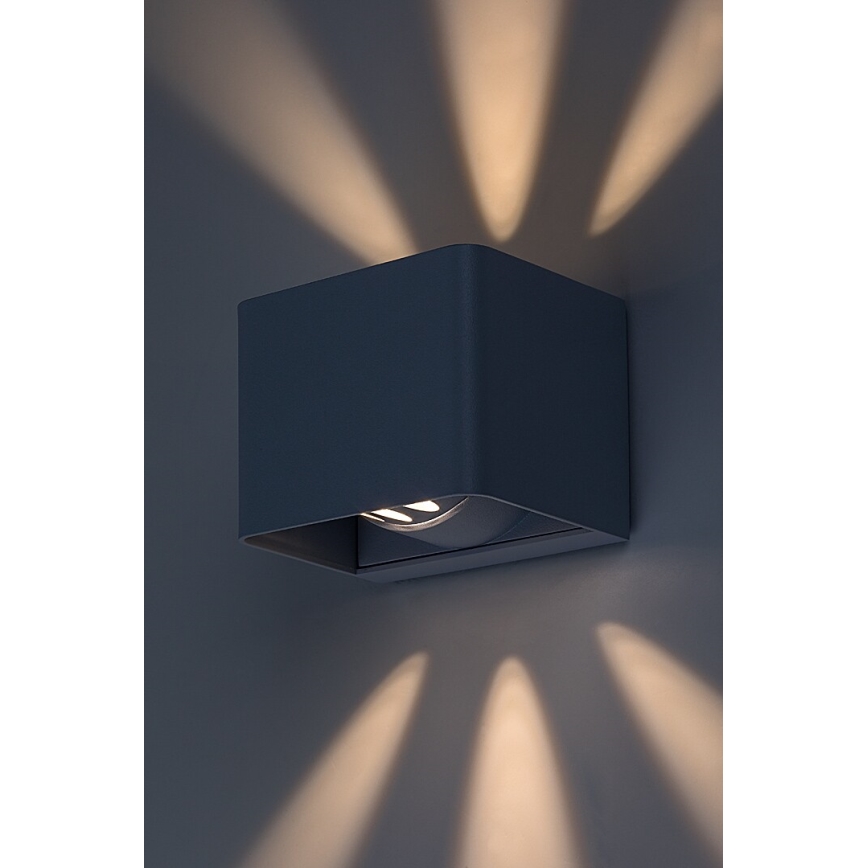 Rabalux - Applique murale extérieure LED/10W/230V IP54 gris