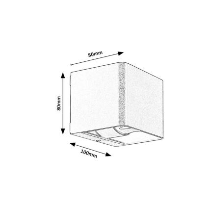 Rabalux - Applique murale extérieure LED/10W/230V IP54 gris