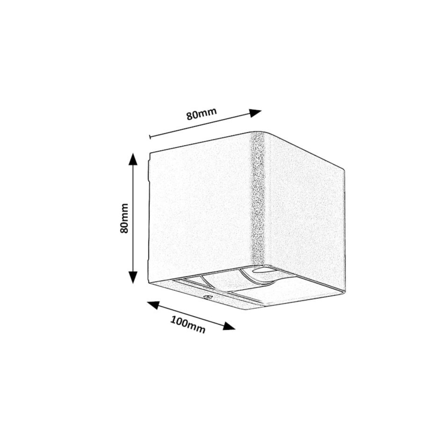 Rabalux - Applique murale extérieure LED/10W/230V IP54 gris