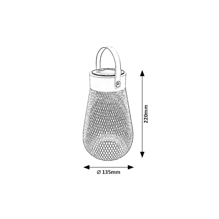 Rabalux - Éclairage solaire LED/0,16W/1,2V 400mAh IP44