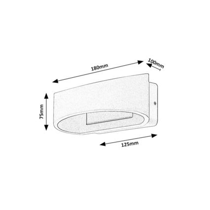 Rabalux - Applique murale d'extérieur LED/9W/230V IP54 blanche