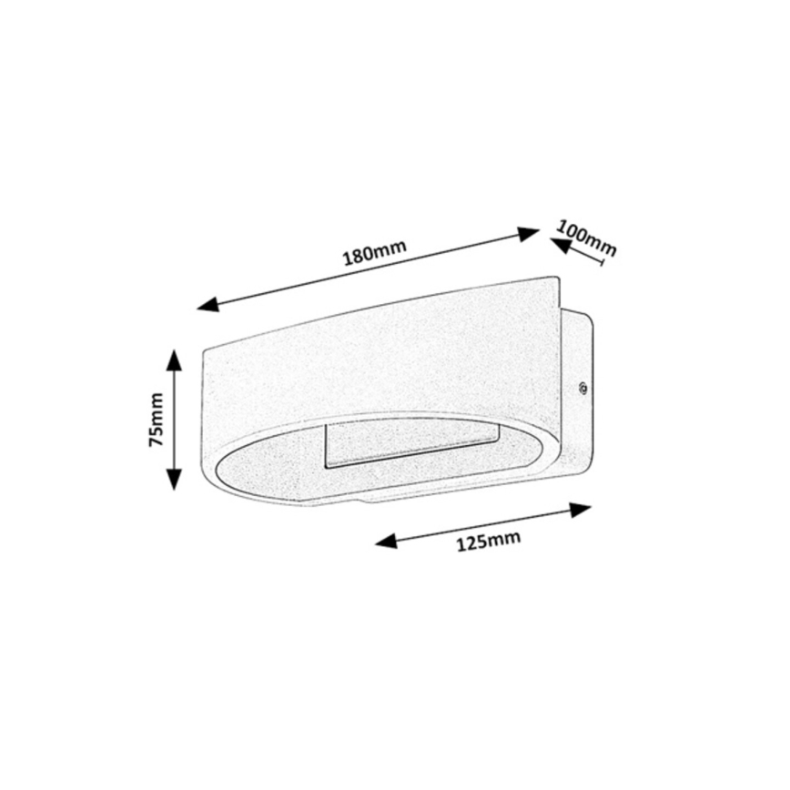 Rabalux - Applique murale d'extérieur LED/9W/230V IP54 marron