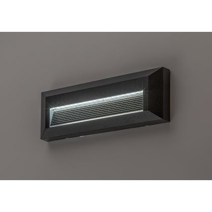 Rabalux - Applique murale extérieure LED/6W/230V IP65 noire
